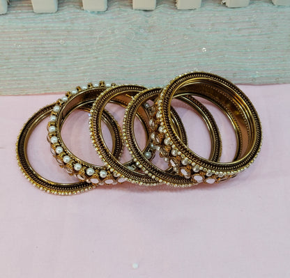 Indian bangles jewelry Set/Traditional bollywood jewelry/Kundan gold bangles