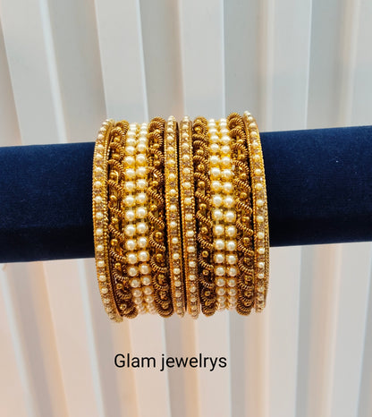 Indian bangles jewelry Set/Traditional bollywood jewelry/Antique gold bangles