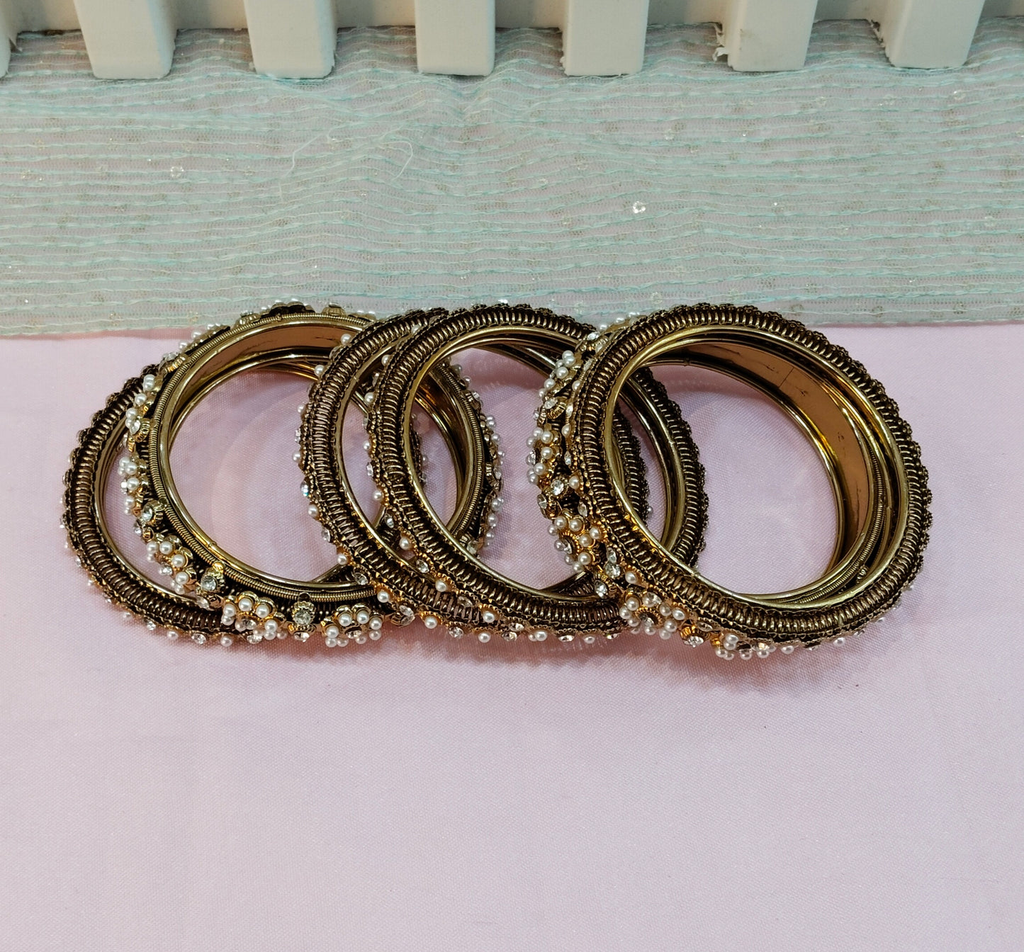 Indian bangles jewelry Set/Traditional bollywood jewelry/Antique gold bangles