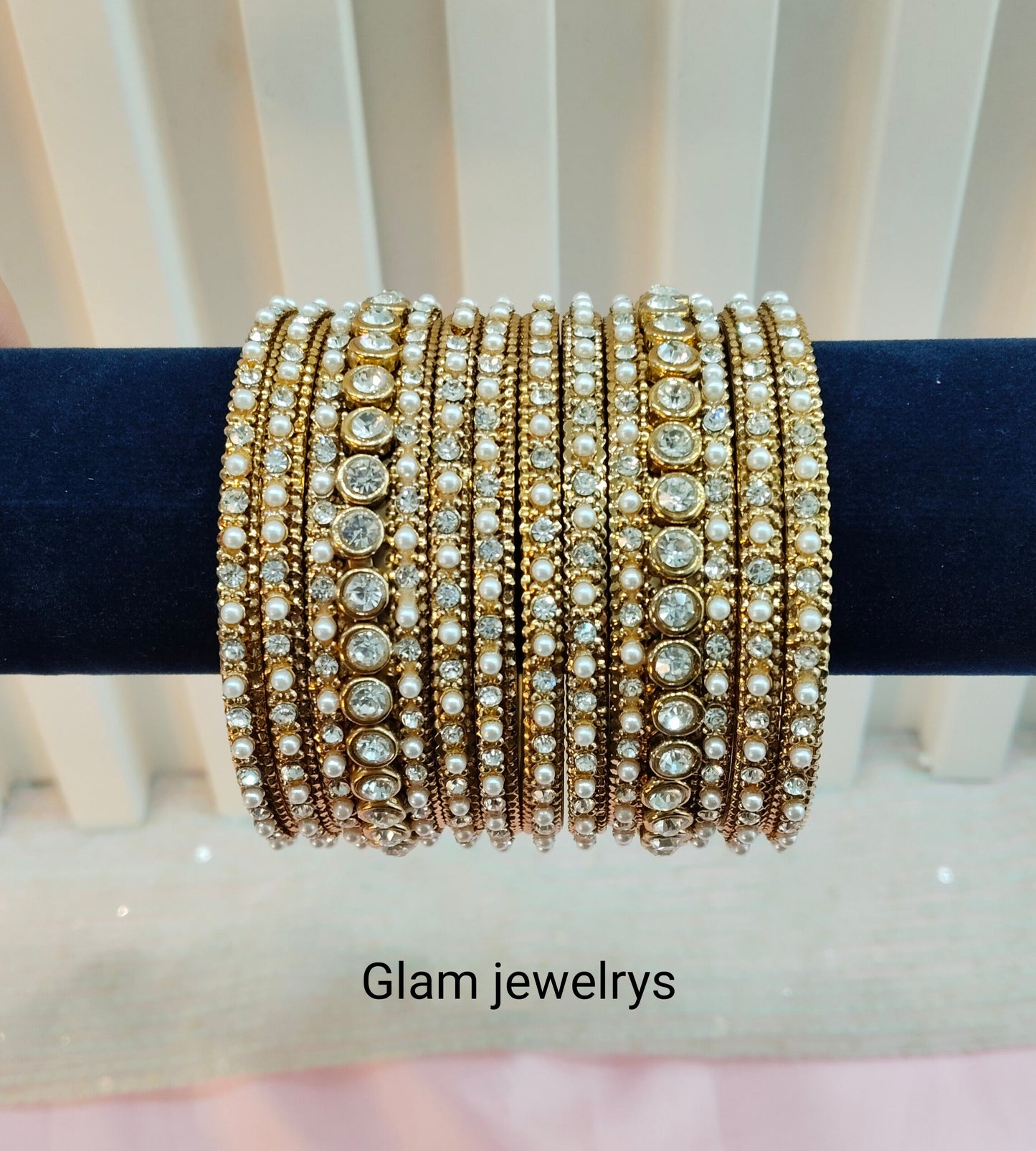 Indian bangles jewelry Set/Traditional bollywood jewelry/Antique gold bangles