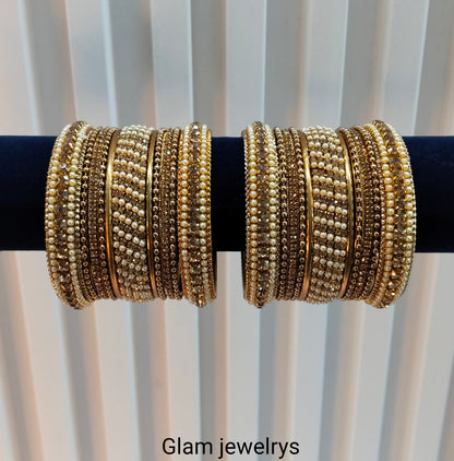 Indian bangles jewelry Set/Traditional bollywood jewelry/Antique gold bangles