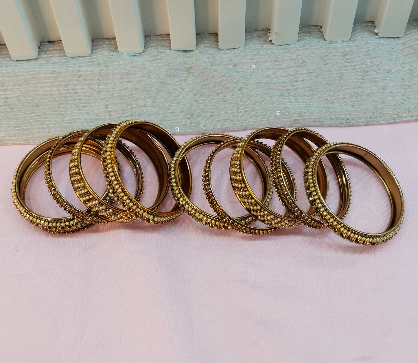 Indian bangles jewelry Set/Traditional bollywood jewelry/Antique gold bangles