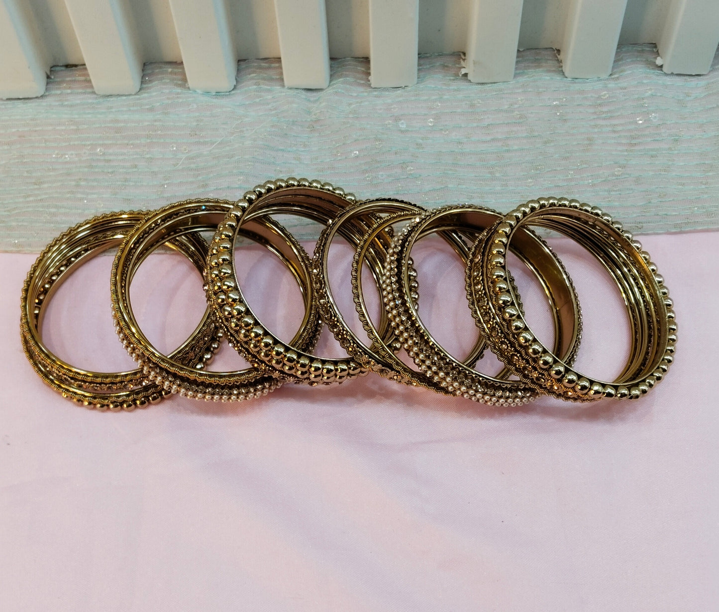 Indian bangles jewelry Set/Traditional bollywood jewelry/Antique gold bangles