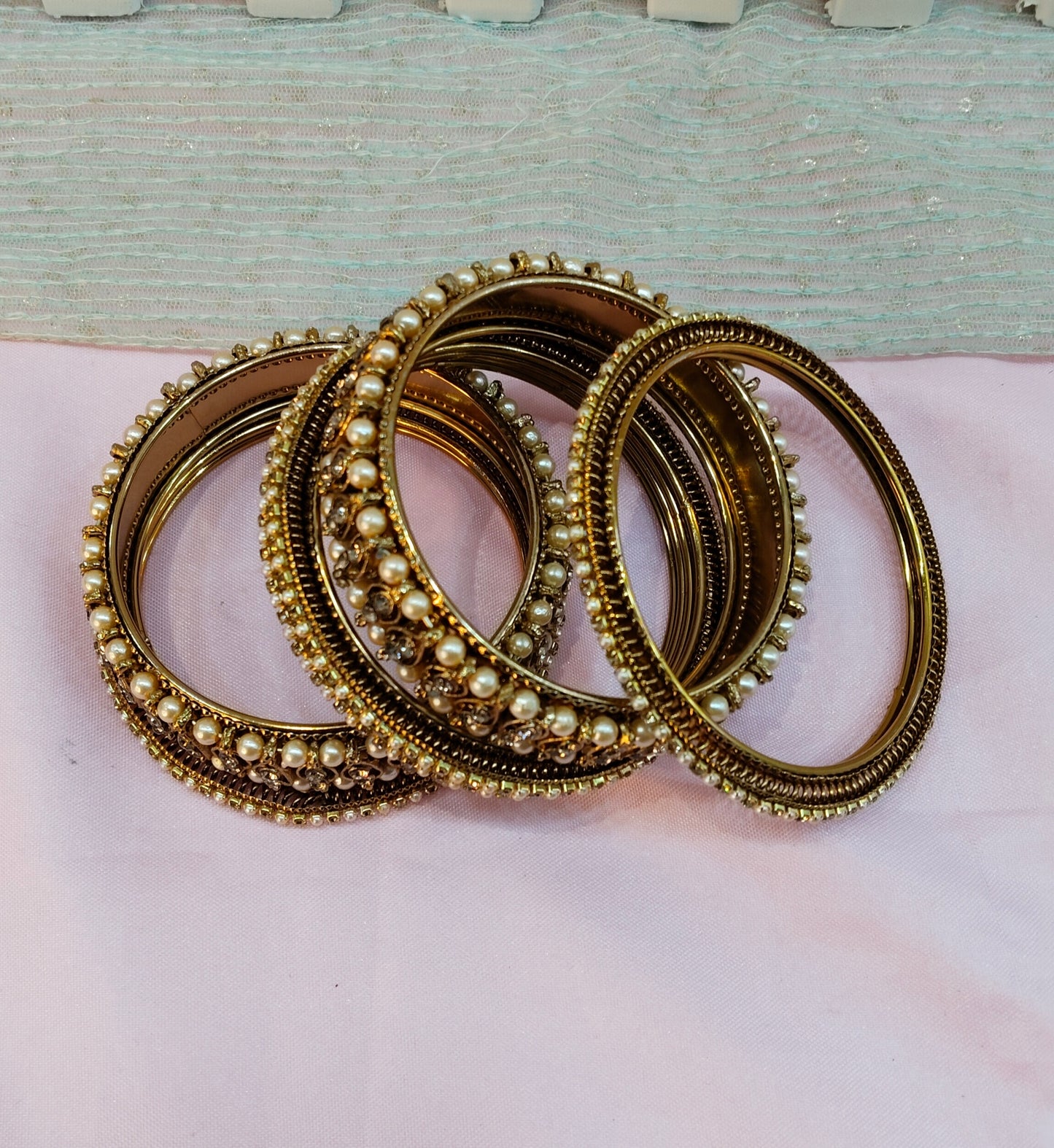 Indian bangles jewelry Set/Traditional bollywood jewelry/Antique gold bangles