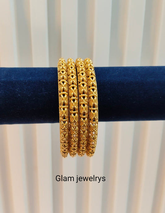 2.6 Size Indian bangles jewelry /Traditional bollywood jewelry/  Gold bangles