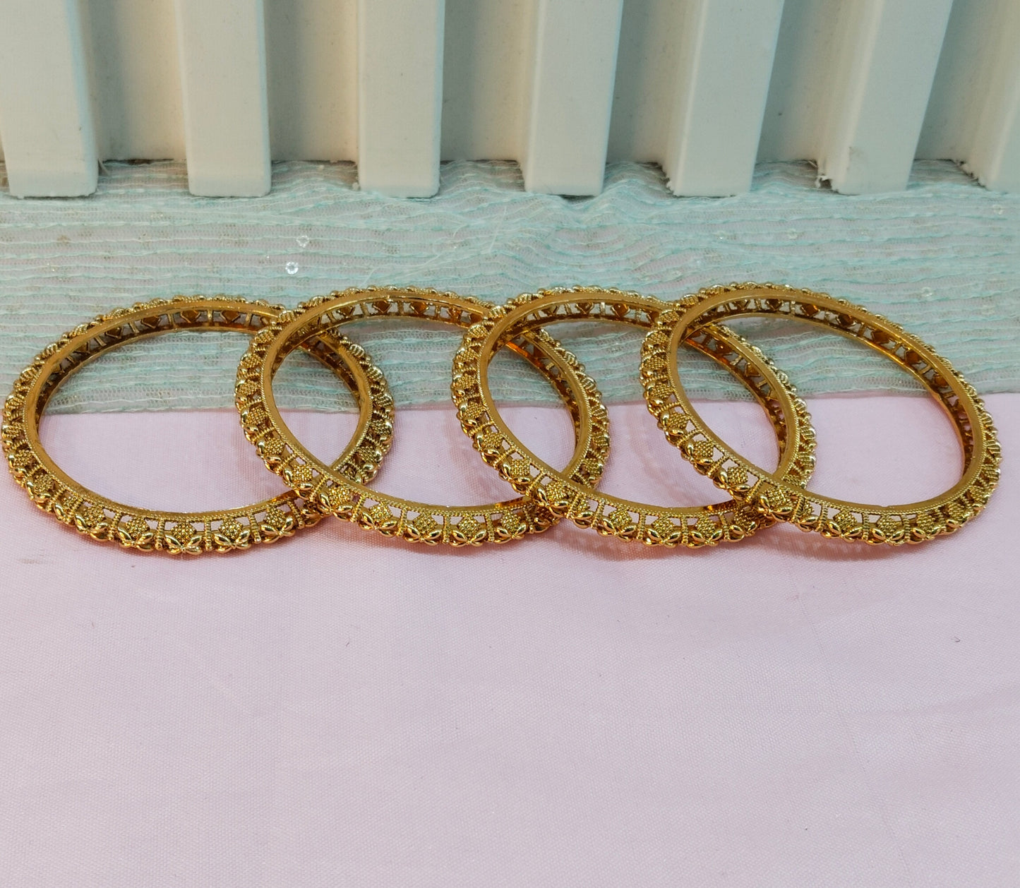 2.6 Size Indian bangles jewelry /Traditional bollywood jewelry/  Gold bangles