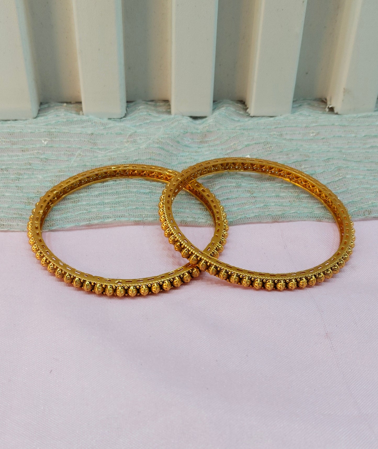 2.6 Size Indian bangles jewelry /Traditional bollywood jewelry/  Gold bangles