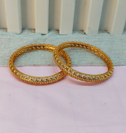 2.6 Size Indian bangles jewelry /Traditional bollywood jewelry/Gold bangles