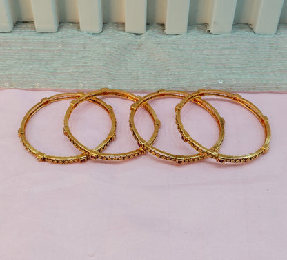 2.6 Size Indian bangles jewelry /Traditional bollywood jewelry/Ruby Gold bangles