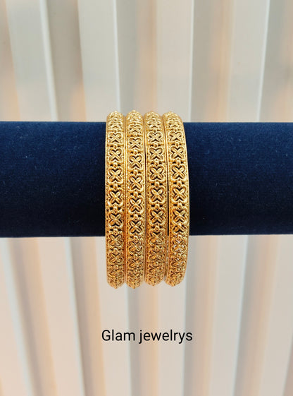 2.4 Size Indian bangles jewelry /Traditional bollywood jewelry/ Gold bangles