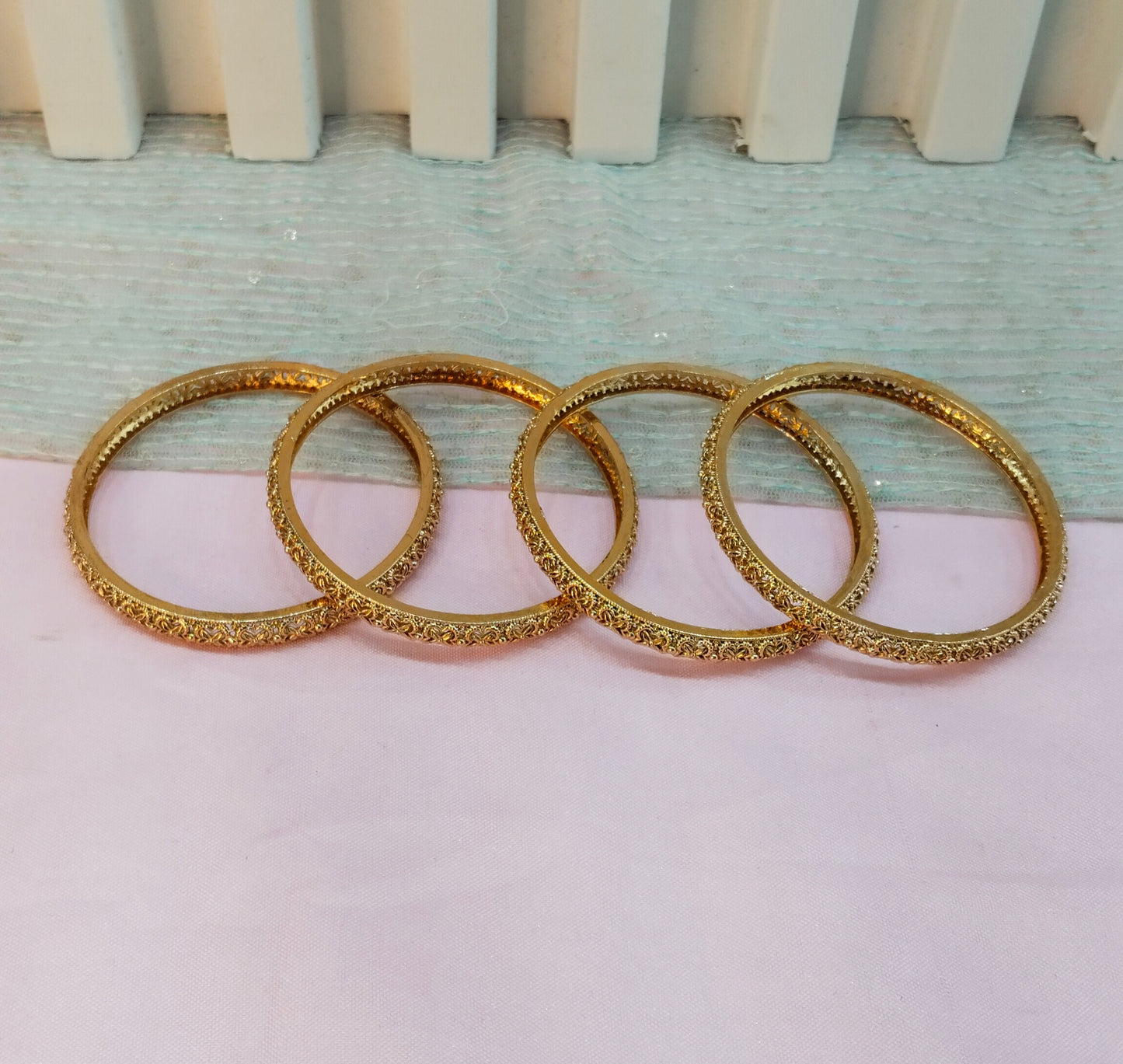 2.4 Size Indian bangles jewelry /Traditional bollywood jewelry/ Gold bangles