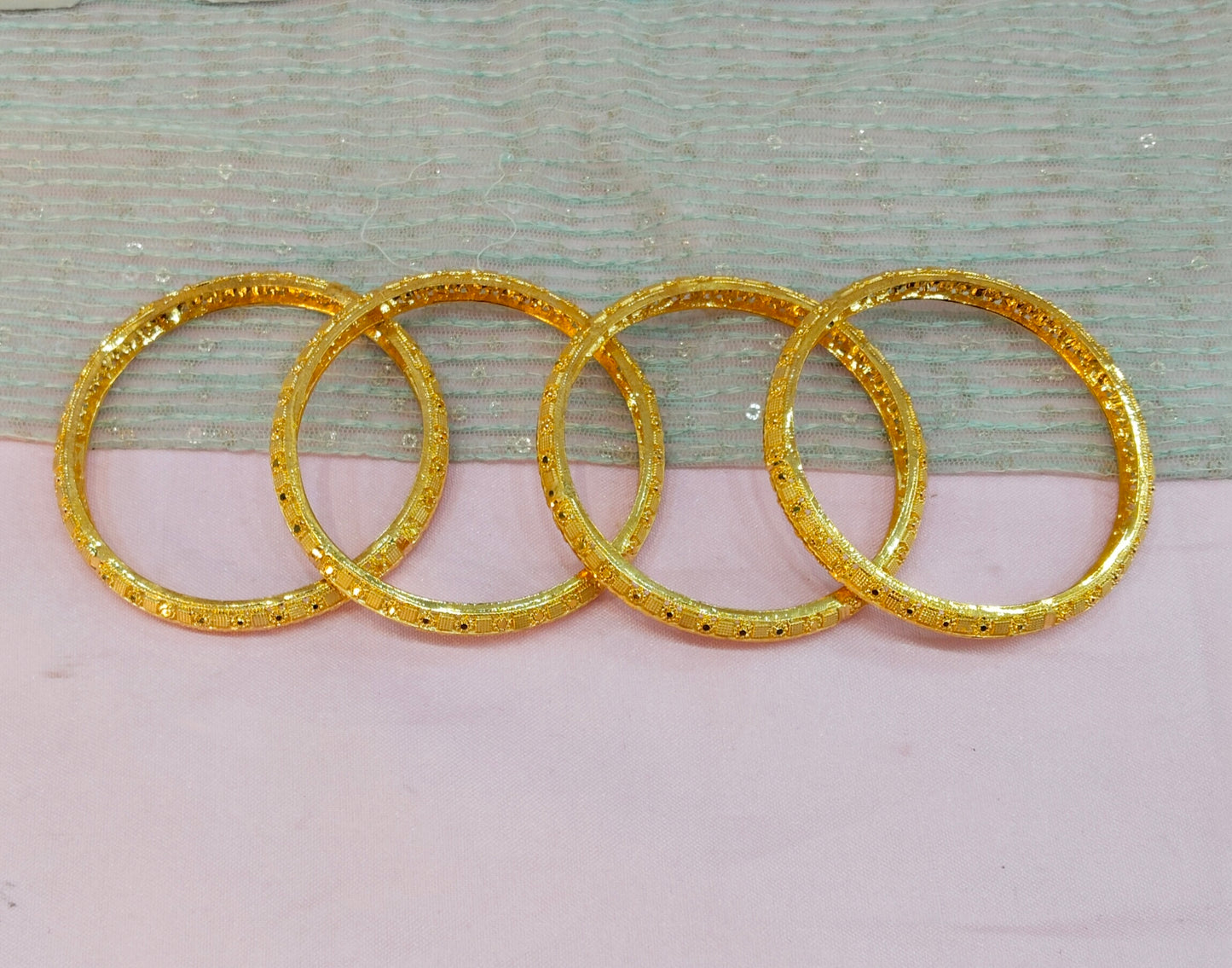 2.4 Size Indian bangles jewelry /Traditional bollywood jewelry/ Gold bangles