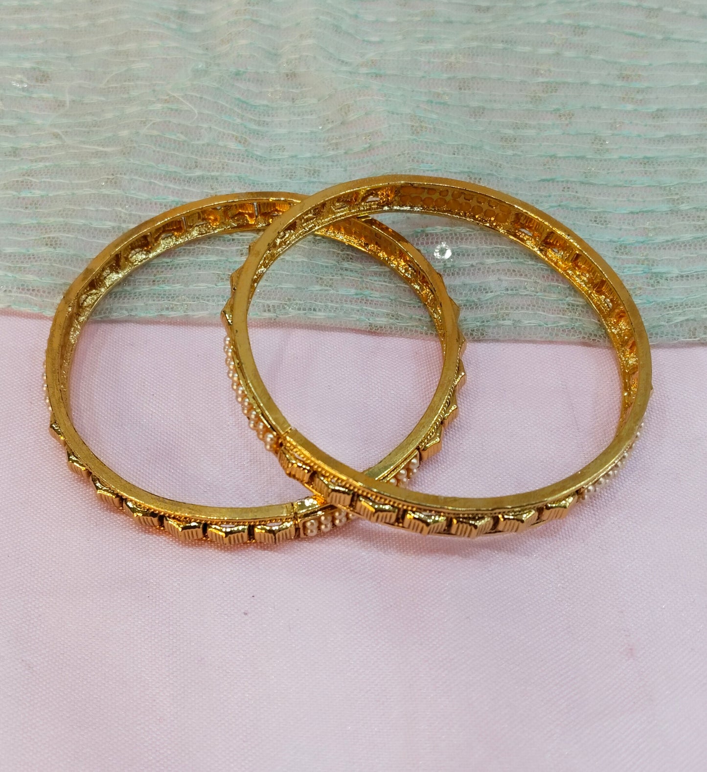 2.4 Size Indian bangles jewelry /Traditional bollywood jewelry/ Gold bangles