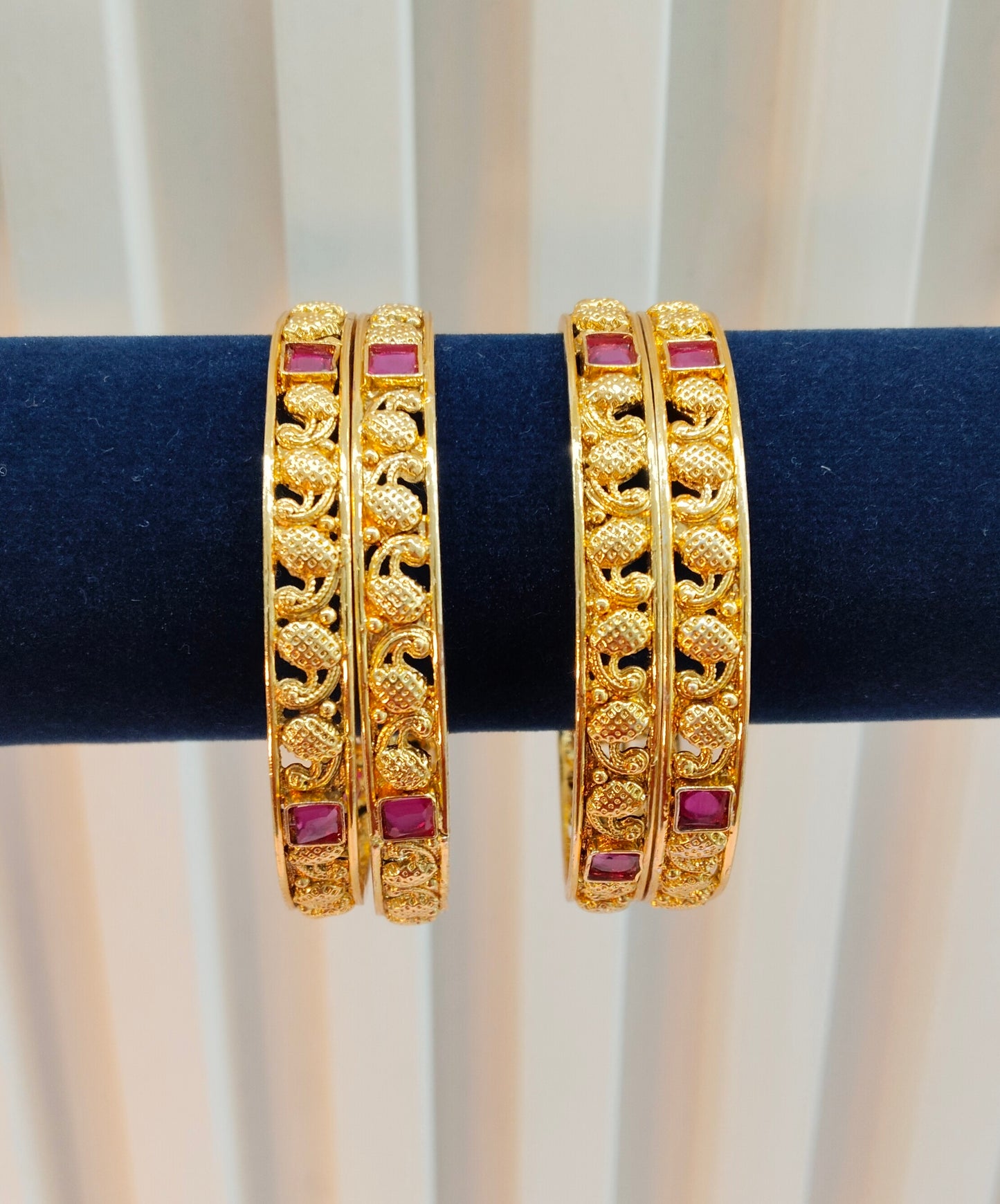 2.4 Size Indian bangles jewelry /Traditional bollywood jewelry/ Gold bangles