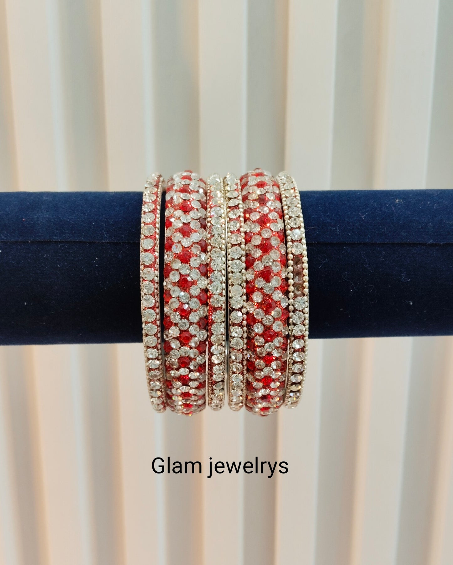 2.6 Size Indian bangles jewelry /Traditional bollywood jewelry/Silver Red Antique bangles