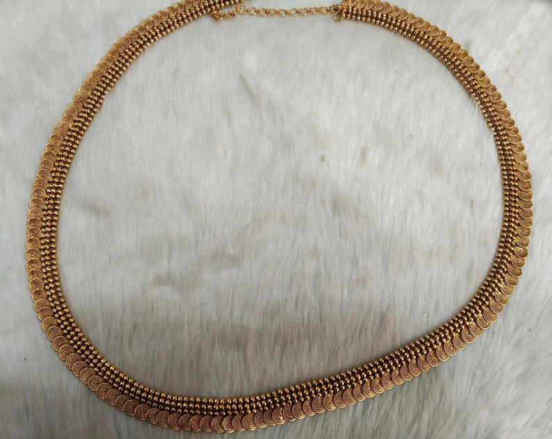 Buy Waist Chain Gold Polki Belly Waist Sari Saree Chain Jewelry Indian  Kamarbandh Kamarband Belt/simple Body Chain Jewellery Online in India - Etsy