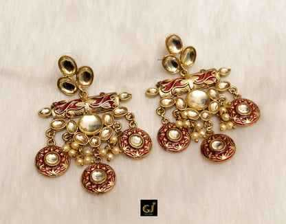 Indian Jewellery/Peacock Indian Earrings/Indian Jhumka Jhumki Earrings Set Jewellery/Pakistani Bollywood Jewellery Set