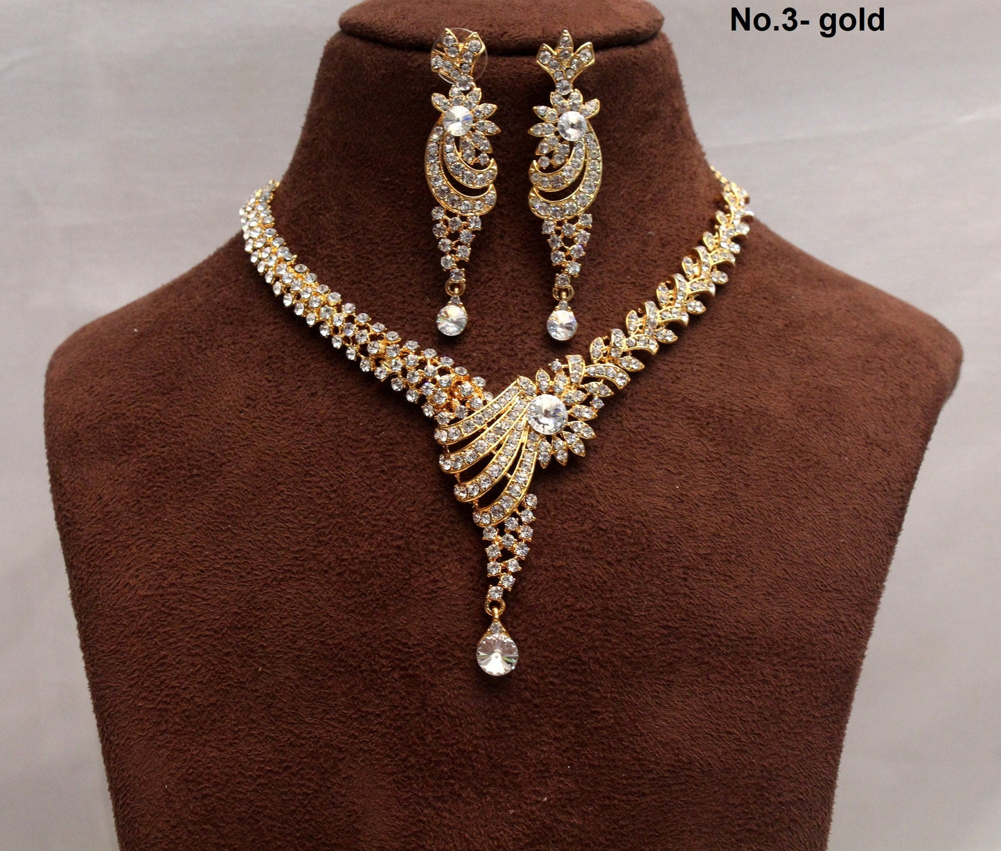 Women Necklace Jewellery  Set/Antique Gold, Gold Bollywood Necklace Set/Bridesmaid necklace Wedding Y Drop Jewellry set/Women Necklace Set/Gift for her