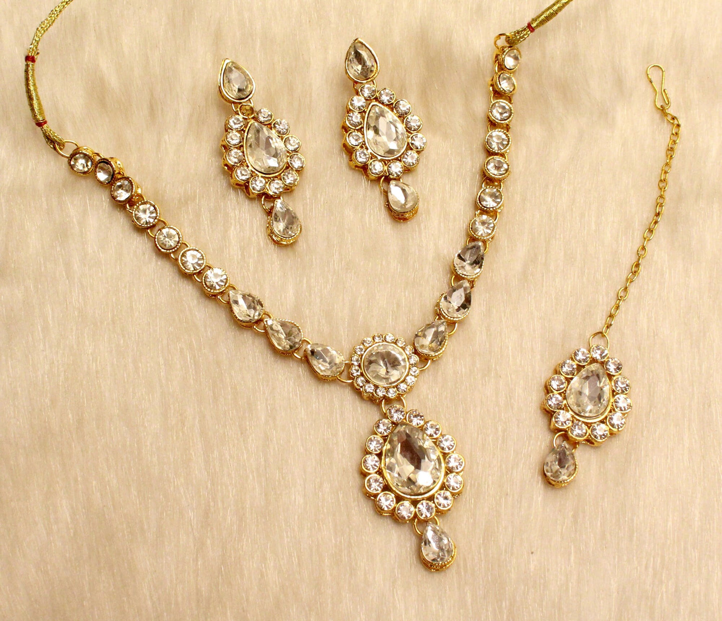 Gold Kundan Halskette Set/Gold/Silber/Firoji/rot Indische Hochzeit Braut Ethno Schmuck HalsketteSet/Indischer Schmuck Kundan Sets