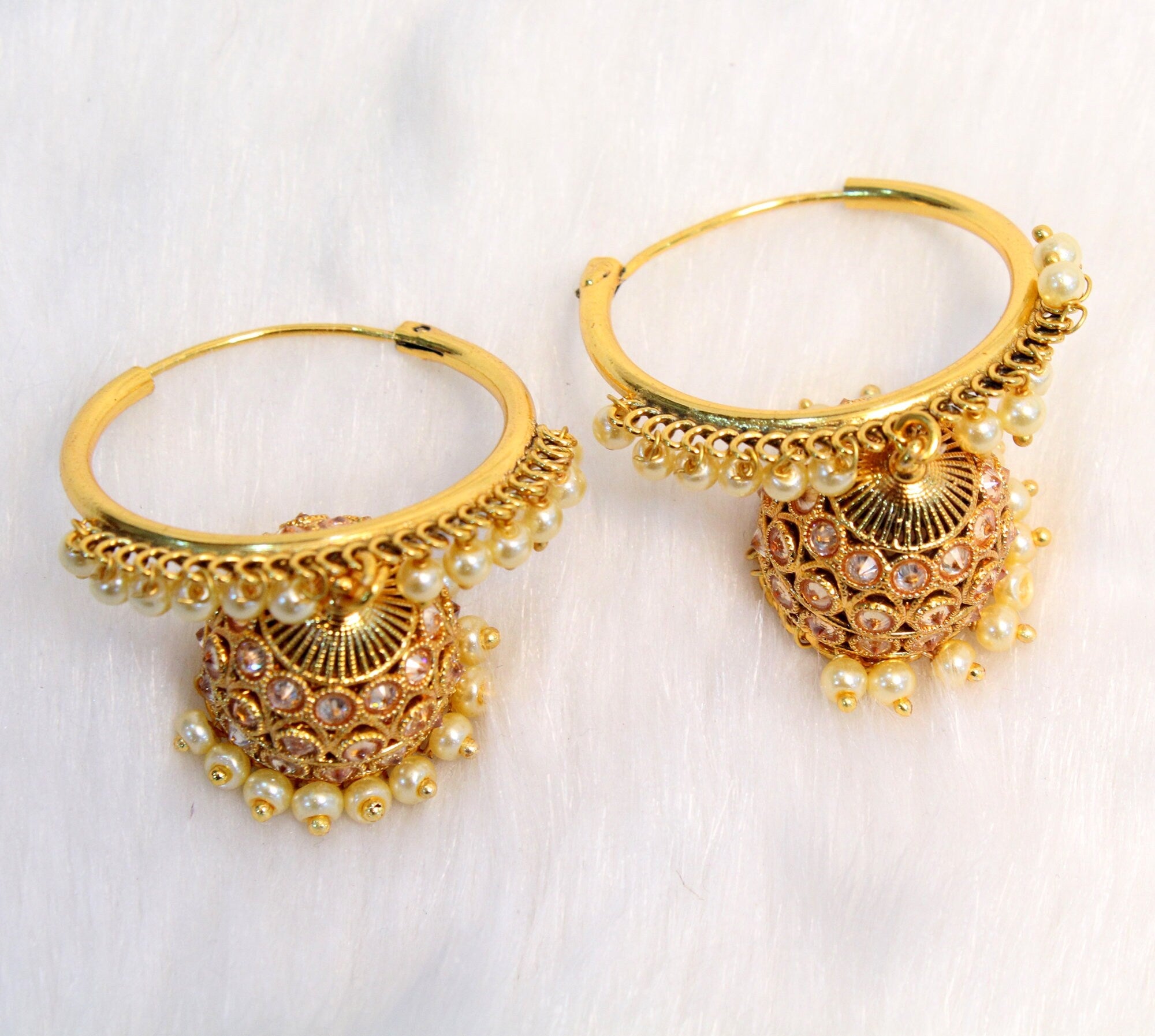 Textured Round Big Hoop Earring, Buy Textured Round Big Hoop Earring Online  Cheap, Jhumka Earrings Online Shopping, Earrings - Shop From The Latest  Collection Of Earrings For Women & Girls Online. Buy