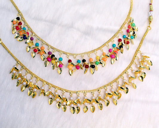 Jadau necklace pippal patti punjabi muslim set/Indian jewelry pakistani punjabi jewellry set