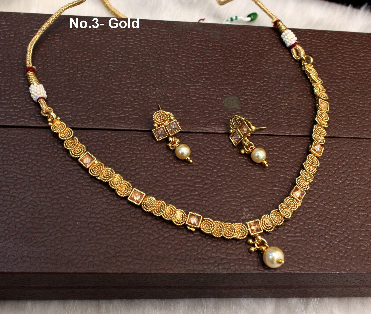 Indian Polki Necklace set  Jewellery / Bollywood Style Gold Finish South tara Indian wedding olean bridal Jewellery