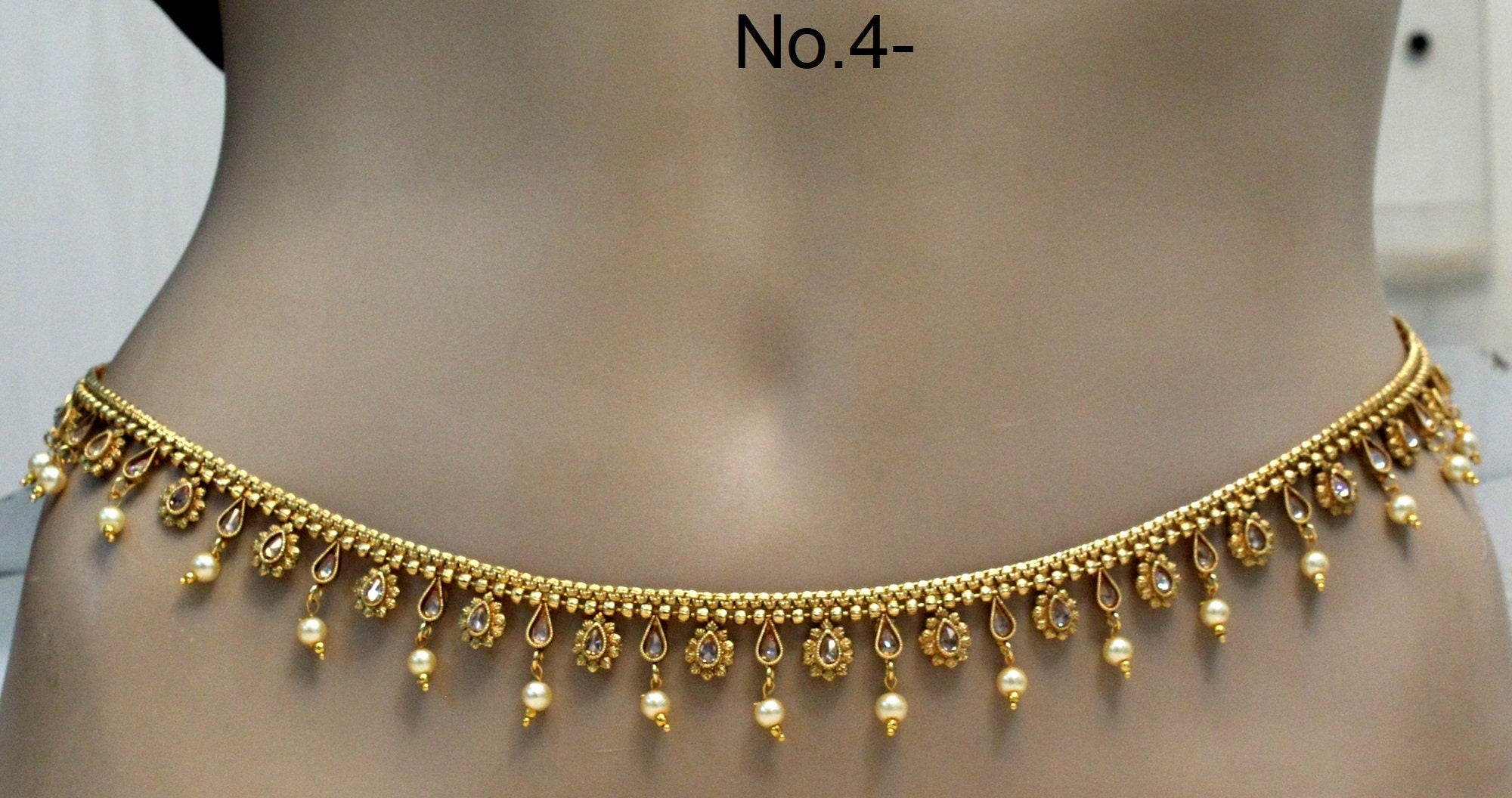 Buy WomenSky 4 Layer Gold Plated Pearl Stylish Kamarband/Hip chain/Kamarpatta  for Women and Girls Wear On Saree/lahnga And Ethnic Wear at Amazon.in