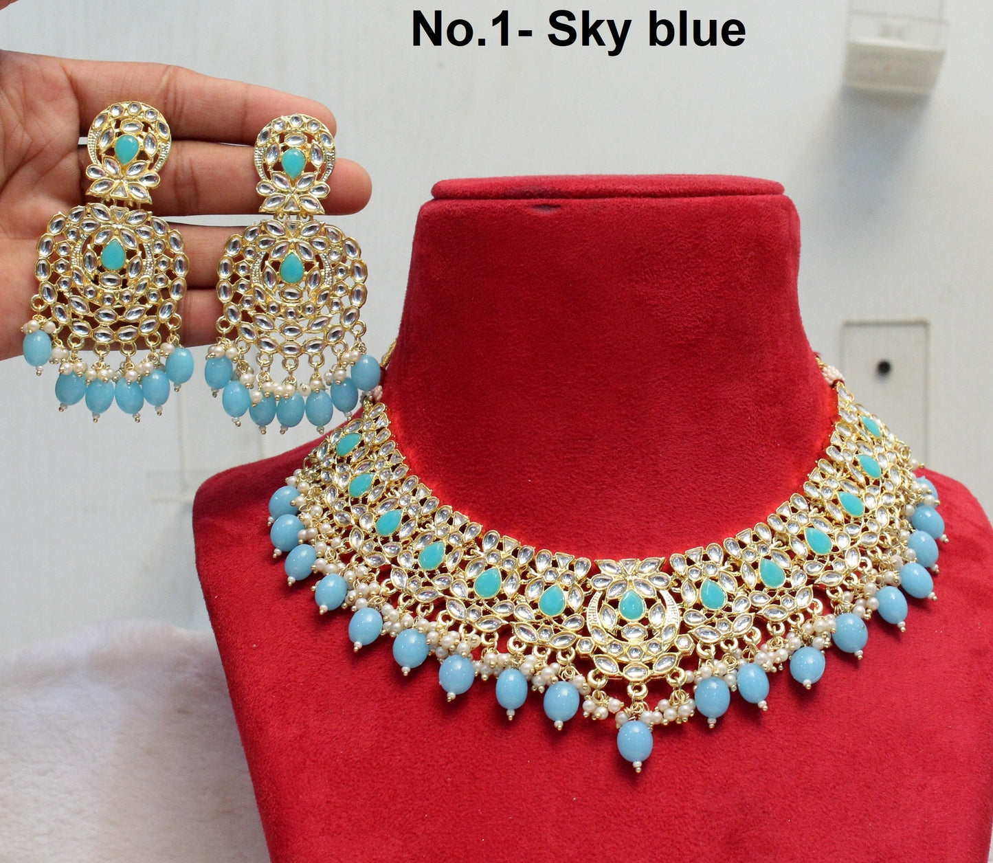 Indian  Jewellery Gold Kundan Necklace Set/ Bridal Bollywood Wedding Jewelry Set/Women Necklace Kundan Set/ Indian jewellery