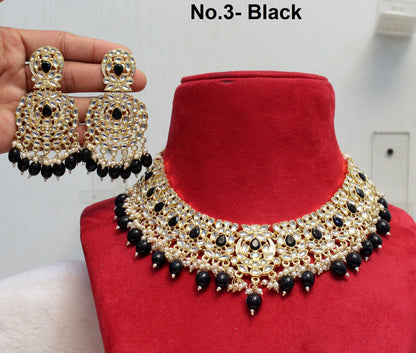 Indian  Jewellery Gold Kundan Necklace Set/ Bridal Bollywood Wedding Jewelry Set/Women Necklace Kundan Set/ Indian jewellery