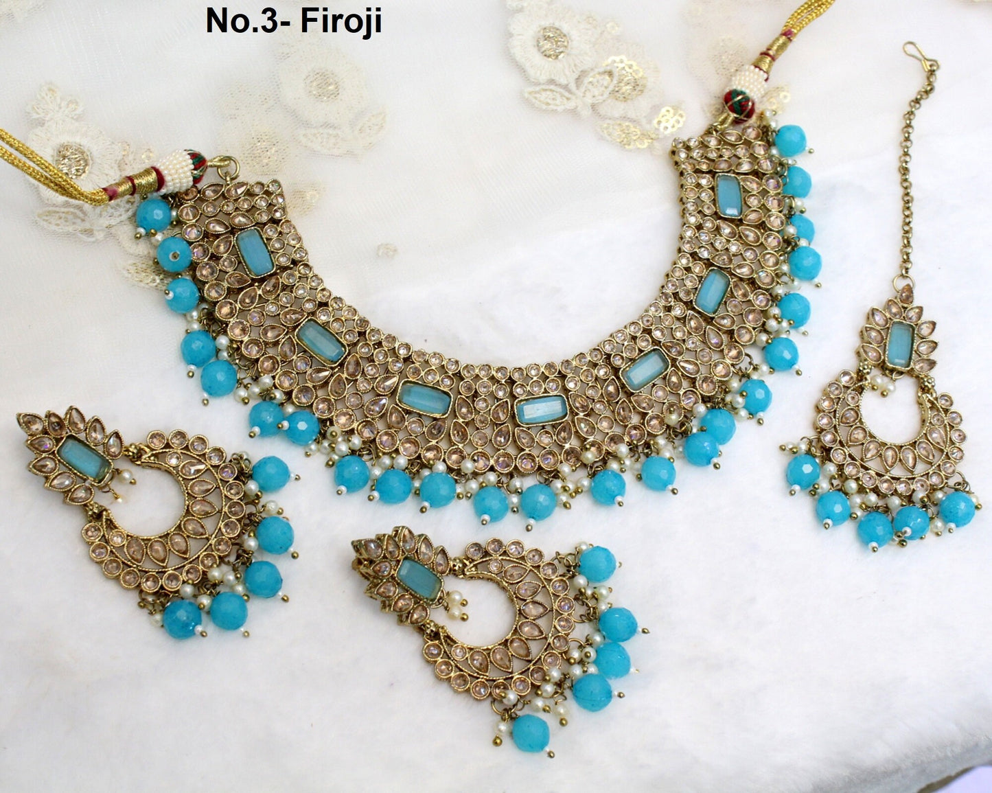 Indian  Jewellery/Dark gold necklace Set/Bollywood Gold Indian Jewelry Jewellery Set /Bridesmaid jewellery sets