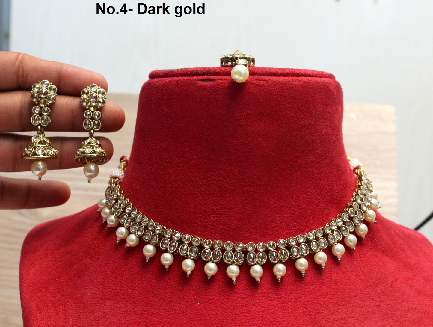 Indian  Jewellery/Gold finish Ruby, sea green, silver necklace Set/Bollywood Silver Indian  Jewellery Set /Bridesmaid sets