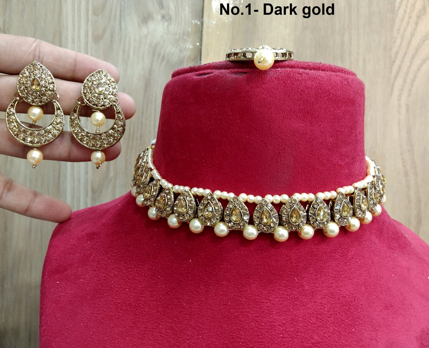 Halsketten-Set/ Halsketten-Set Schmuckset / Indische antike Halskette, schwarz, grün, Silber-Set / Brautjungfern-Schmuck / Indisches Schmuckset /