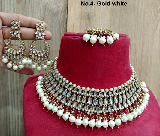 Indian Kundan Necklace  Jewellery Set/Bollywood wedding kundan Delicate Bridal Wedding Jewellery Set