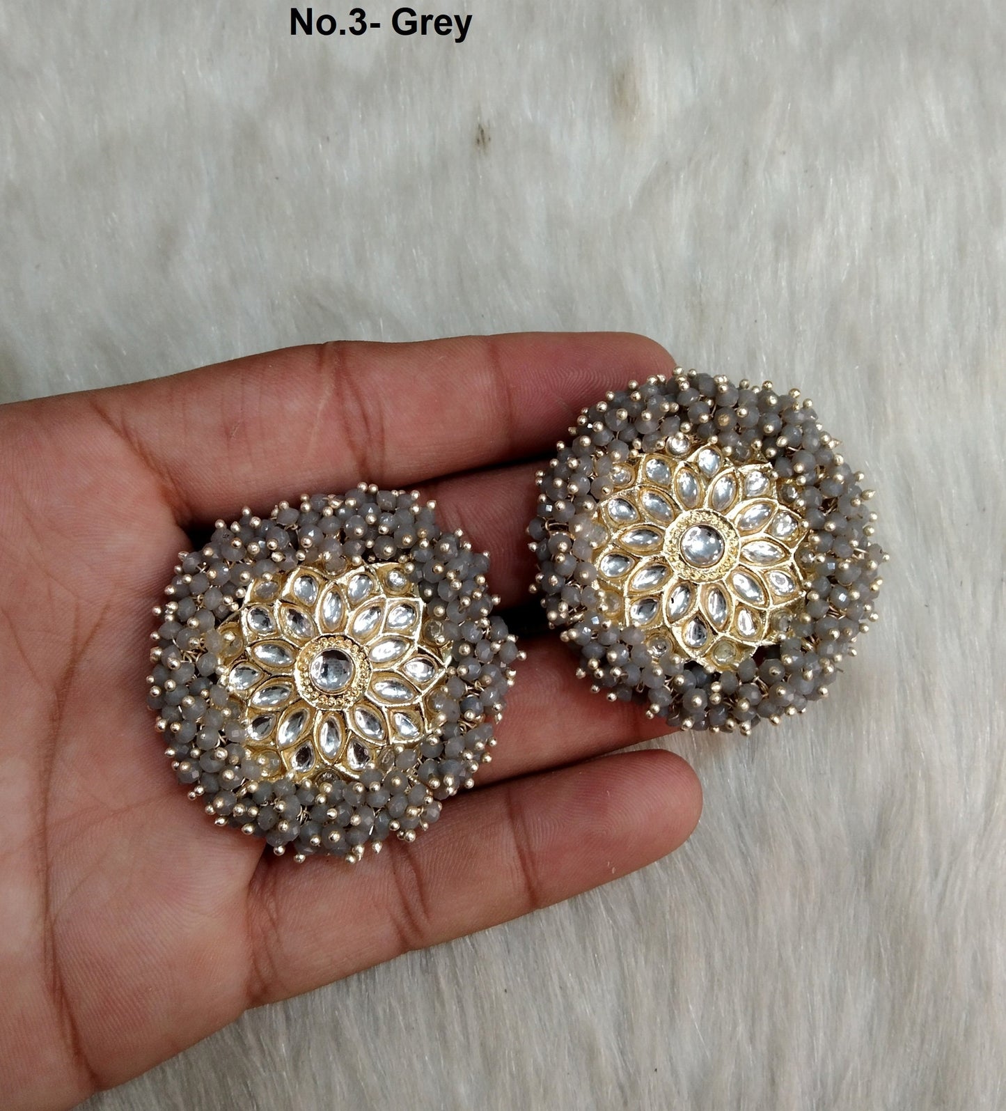 Stud Earrings Indian Jewellery/Indian Stud Earrings/Gold kundan stud earrings/Indian Tops Earrings Jewellery/Bollywood stud earrings