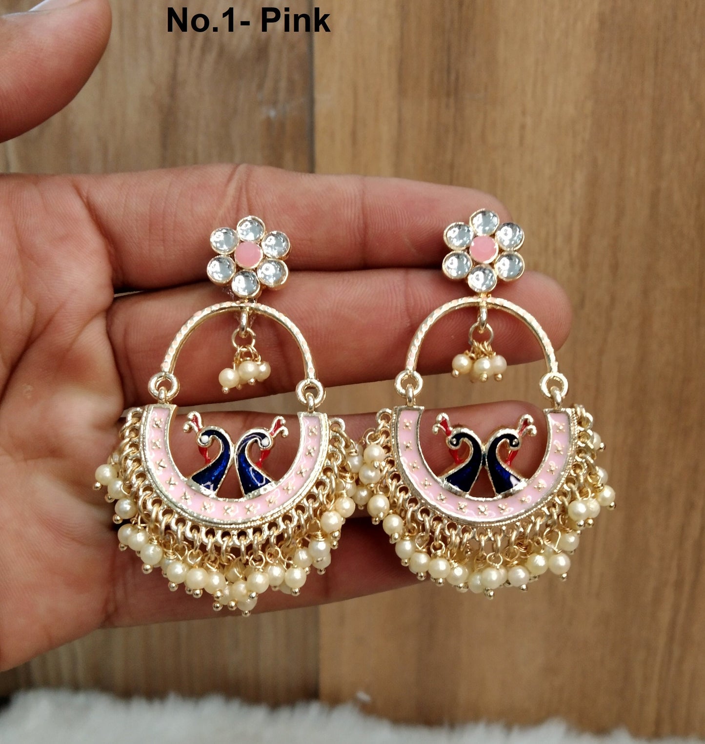 Indian Jewellery/Indian Earrings/Indian bridal Earrings Set Jewellery/kundan gold wedding Bollywood Jewellery drive set