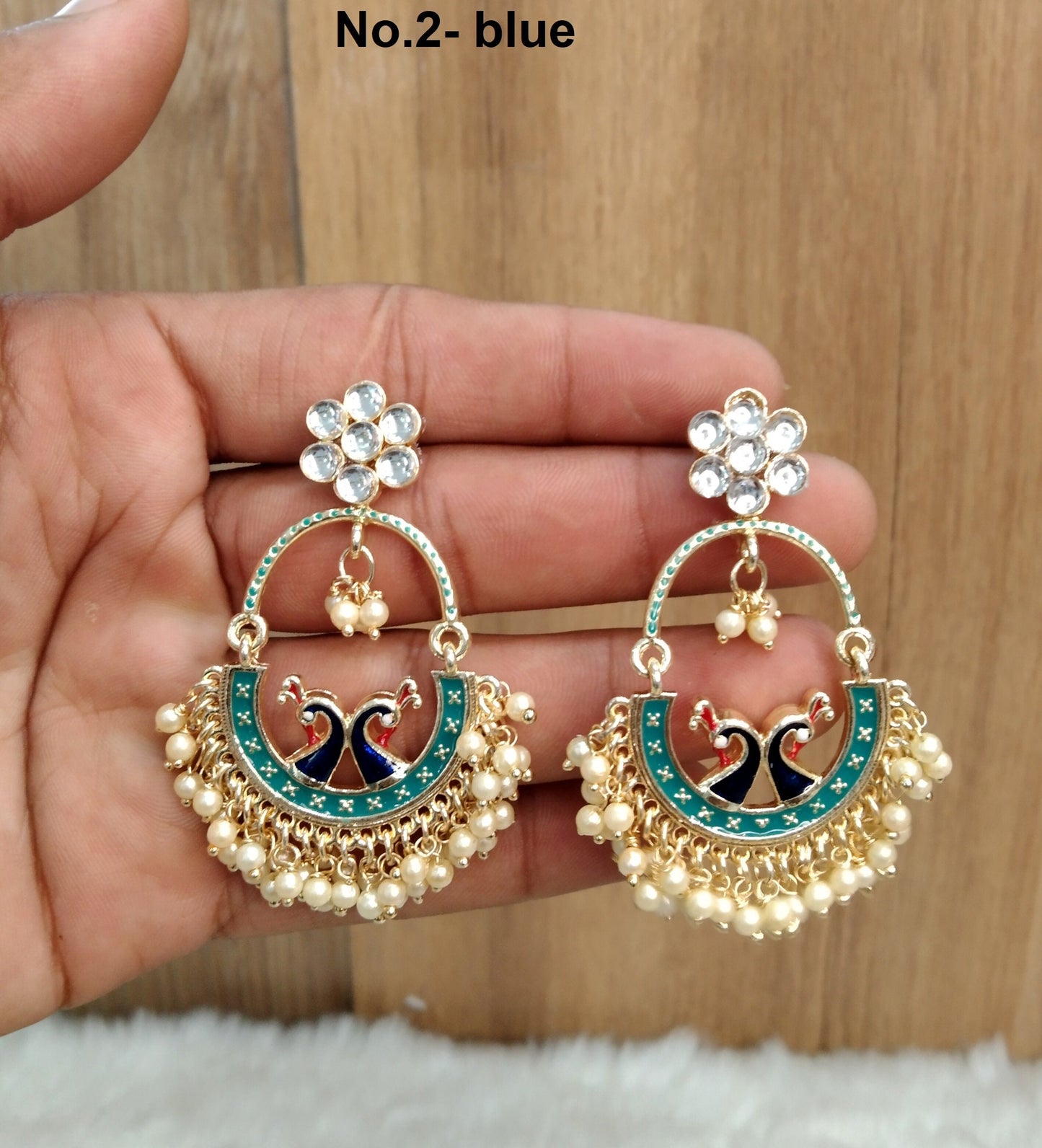 Indian Jewellery/Indian Earrings/Indian bridal Earrings Set Jewellery/kundan gold wedding Bollywood Jewellery drive set