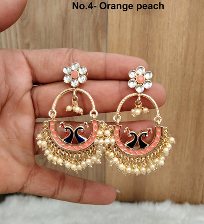 Indian Jewellery/Indian Earrings/Indian bridal Earrings Set Jewellery/kundan gold wedding Bollywood Jewellery drive set