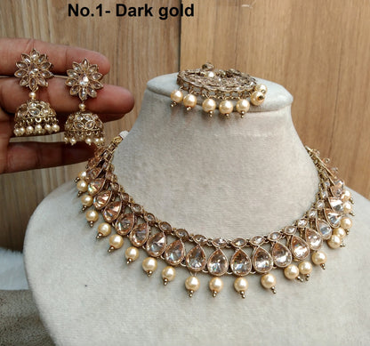 Indian   Jewellery/Dark gold necklace Set/Bollywood Gold Indian Jewelry brisbane Jewellery Set /Bridesmaid jewellery sets