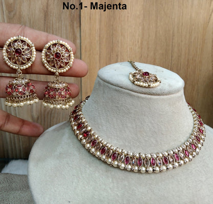 Indian Jewellery/Dark gold  necklace Set/Bollywood Gold Indian  Jewellery Set /jewellery sitara sets