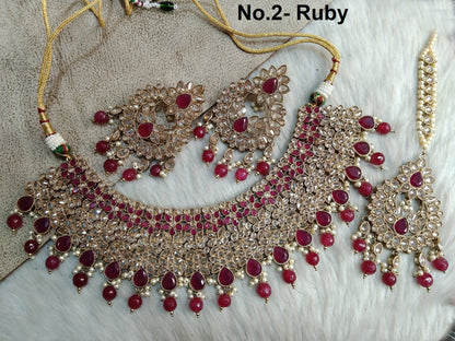 Indian  Jewellery/Dark gold ruby bridal necklace Set/Bollywood Gold Indian Jewelry Jewellery sacramento Set/Bridesmaid jewellery sets