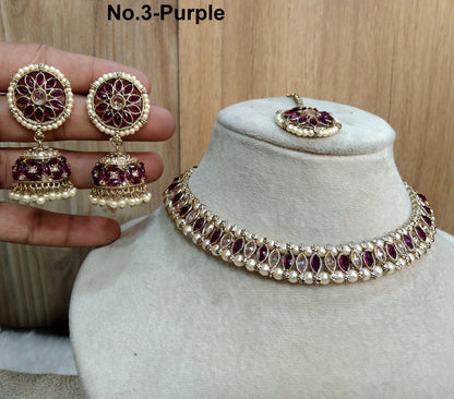 Indian Jewellery/Dark gold  necklace Set/Bollywood Gold Indian  Jewellery Set /jewellery sitara sets