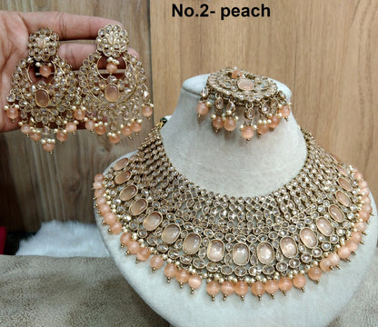 Indian Jewellery/Dark gold necklace Set/Bollywood Gold Indian Jewelry Jewellery compton Set /Bridesmaid jewellery sacramento sets